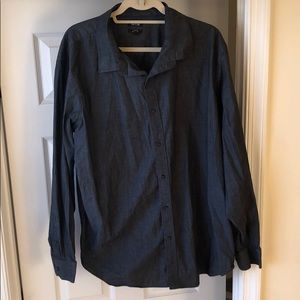 Men’s charcoal button down